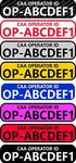 x8 80mm Drone & Model Aircraft Operator Registration id Stickers CAA Req