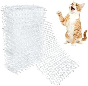 OCEANPAX Clear Scat Mat for Cats 16 x 13 Inch, 10 Pack Transparent Cat Deterrent Mat with 1 Inch Spikes, Indoor Outdoor Pet Training Mat to Keep Cats Off Sofa, Counter & Garden