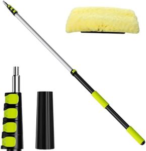 Gardtech 18 FT Reach Cleaning Brush with 3-12 FT Telescopic Extension Pole