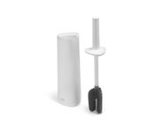 Joseph Joseph Flex 360 Silicone Toilet Brush & Holder, 360 Clean, Anti-Drip, Replaceable Head, White