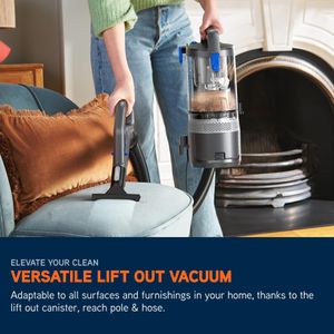 Vax LiftOut Pet Upright Bagless Vacuum Cleaner – Lightweight, Handheld, Graphite/Blue