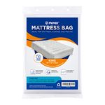 PROWEE 2 Pack California King/King Mattress Bag for Moving Storage,Clear Plastic King Size Mattress Protector for Moving