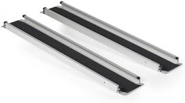 Titan Ramps 4' to 7' Telescoping Aluminum Wheelchair Ramp w/Bag - 600 lb. Capacity