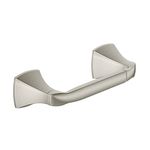 Moen YB5108BN Voss Collection Double Post Pivoting Toilet Paper Holder, Brushed Nickel 13.39 x 3.03 x 4.92 inches