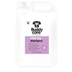 White Dog Shampoo by Buddycare | Brightening and Whitening Shampoo for Dogs | Deep Cleansing, Fresh Scented | With Aloe Vera and Pro Vitamin B5 (5L)