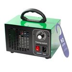 Ozone Generator, O3 Air Purifiers Odor Eliminator, High Capacity Ozone Machine, Ionizer Air Purifier Ozone for Home, Commercial, Industrial (Green,60000mg/h)