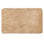 MIULEE Bath Mats Non Slip Bathroom Mats Shower Mat Absorbent Bathroom Rug Small Rug Door Mat Inside Kitchen Rugs Carpet Mat for Bathroom Bedroom Kitchen Entrance 40x60 cm Beige