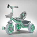 Baybee Beagle Baby Cycle for Kids, Plug Kids Tricycle with Eva Wheels, Safety Belt, Footrest & Toy Storage Basket | Kids Cycle Trikes | Baby Tricycles for Kids 2 to 5 Years Boys Girls (Green)