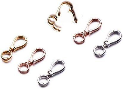 Double Opening Interchangeable Pearl Enhancer Connector Shortener Pendant Bail Clasp Infinity Figure Eight Shaped Silver/Gold/Rose Gold