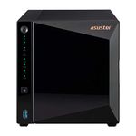 Asustor Drivestor 4 Pro AS3304T 4 Bay NAS, Quad Core 1.4 GHz CPU, 2GB RAM DDR4, Personal Private Cloud, Network Attached Storage Enclosure (Diskless)