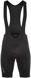 VAUDE Herren Fahrradhose Active Bib Pants, atmungsaktiv, elastisch, schnelltrocknend, Passform: Slim fit, black uni, XXL