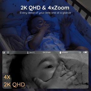 Boifun 2K WiFi Baby Monitor – HD Video, Night Vision, Two-Way Audio