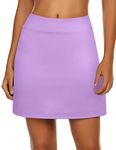 Ekouaer Golf Skort for Girls Comfy Active Athletic Skirt with Shorts Running Tennis Sport X-Large Purple