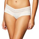 Warner's Women's No Pinching No Problems Dig-Free Comfort Waist with Lace Microfiber Hipster 5609j Underwear, Rosewater, S