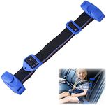 Car Seat Belt Adjuster for Kids Baby Car Seat Belt Clip Car Shoulder Neck Safety Positioner Belt Strap Child Restraint Harness for Car Safety Car Seat Belt Harness for Kids Over 4 Years Old (Blue)