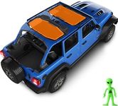 Alien Sunshade Jeep Wrangler Sunshade JLU (2018-2023) - Front & Rear Jeep JL Sunshade - Jeep Bikini Top for Sport, Jeep Gifts, Sport S, Sahara, Rubicon (Orange) - Alien Jeep Wrangler Accessories