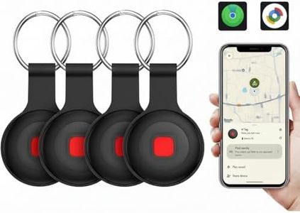 Bluetooth Dog Tracker Tag, Pet Tracker for Dogs with Silicone Collar Holder, Works with Apple Find My & Android Find Hub, IP67 Waterproof Anti-Lost Locator