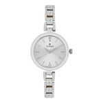 Titan Quartz Analog Silver Dial Stainless Steel Strap Watch for Women-NN2598SM01