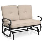 Outdoor Glider Bench With Cushions