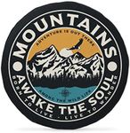 Mountains Adventure Awake The Soul Spare Tire Cover Wheel Protectors Weatherproof Dust-Proof UV Sun Universal for Trailer Rv SUV Truck Camper Travel Trailer (16" for Diameter 29"-31")