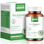 The Old Natural Pilesaway Piles medicine I For Piles, Hemorrhoid Support, Bavasir, Fissure. Fistula, Inflammation & Rectum I Fast Relieve In Bleeding, Burning & Pain I 60 Capsules