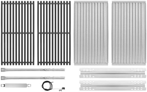 EasiBBQ Emitter Plates, Heat Plates, Cooking Grates and Burner for Charbroil TRU-Infrared 463644220 463632320 463642316 463675016 463245518 463675016P1 463642316 G362-2100-W1, G369-0030-W2