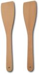 Wooden Cooking Spatula, Long Handle Solid Wood Spatula (Pack of 2)