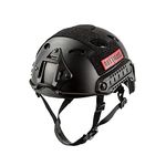 OneTigris PJ Type Lightweight Tactical Safety Fast Helmet for Outdoor Airsoft Paintball CS Game (Black)