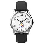 Timex Men's NFL Easy Reader 38mm Watch, Pittsburgh Steelers, One Size