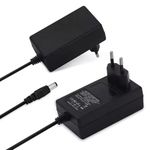 Adrohai 21V Li-Ion Battery Charger For Power Tools Battery Charger Power Supply Adapter Charger For Household Electronic Appliances Adapter Power Cord Monitor Power Adapter,Black