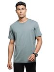 Jockey Men's Super Combed Cotton Rich Solid Round Neck Half Sleeve T-Shirt_Style_2714_Balsam Green_XL