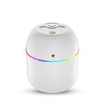 SELLER ZONE USB Operated Cool Mist Humidifier Diffuser with 7 Color Lights Air Humidifer for Room, Office, Car (220ML)