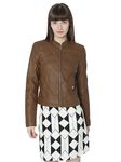VERO MODA Women's A-Line Coat (10288555- Cognac