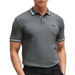 BOSS Mens Paddy Polo Shirt Dark Beige M