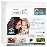SafeRest Zippered Mattress Protector - Premium 9-12 Inch Waterproof Mattress Cover for Bed - Breathable & Noiseless Washable Mattress Encasement - Full