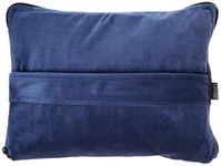 Lewis N. Clark Ultimate Comfort Set + Portable Travel Kit for Airplane, Includes Inflatable Pillow + Zippered Carrying Case, Cozy Fleece Blanket, Eye Mask for Sleeping & Foam Ear Plugs, Navy