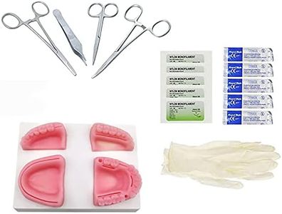 Suture Practice Kit, YOUYA DENTAL Oral Suture Kit for Suture Training Dental Medical, 16 Piece Including Soft Silicone Bionic Oral Multiple Wound Types, 4 Different Suture Pads for Dentist(Upgrade)