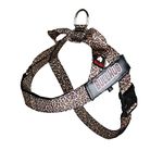 BULLHUG Harness – Made for Larger Chested Dogs Like English Bulldogs, French Bulldogs, Pugs & More. Stops Dogs from Pulling & Choking on Walks (Leopard, Small)