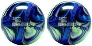 EPCO Duckpin Bowling Ball- Urethane Pro-Line - Purple, Blue & Mint (5 inch- 3lbs. 12 oz.)