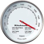 KitchenAid KQ902 Leave-in, Oven/Grill safe Meat Thermometer, TEMPERATURE RANGE: 120F to 200F, Stainless Steel, Analog