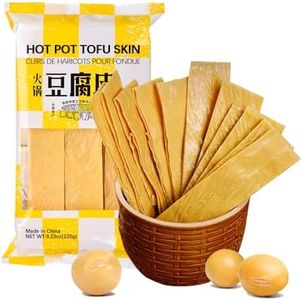 SIJIYUNLI-Tofu Skin 120g/4.23oz Dried Soybeans, Vegetarian Enthusiast, Suitable for Cold Salad or Hot Pot, Spicy Bar Ingredients, Cooking Versatile
