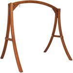 VINGLI Heavy Duty Wooden Swing Fram