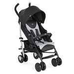 Chicco Echo Stroller With Bumper Bar,Pram For 0-5 Years Kids,Reclining Backrest With 4 Positions,Adjustable Leg Rest,5-Point Safety Harness,Large Canopy With Peek-A-Boo Window (Upto 22 Kgs,Stone Grey)