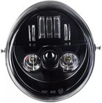 Eagle Lights 8900VB Oval Projection LED Headlight for Harley Davidson V-Rod, V-Rod Muscle, Night Rod Special and Street Rod Motorcycles - Black Kit