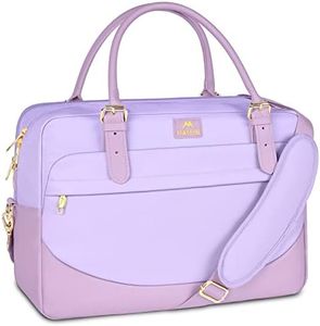 MATEIN Laptop Briefcase for Women, Fashion 15.6 inch Computer Sleeve Bag Case with Adjustable Shoulder Strap, Water Resistant Cute Purple Messenger Work Tote Bag Gifts for Women Nurse Teacher College