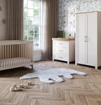 Silver Cross - Seville Convertible Cot, Dresser & Wardrobe - Cot to Toddler Bed - Nursery Furniture Set - Kids Wardrobe & Dresser