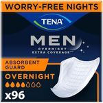 TENA Incontinence Guard for Men, Super Absorbency, 96 Count