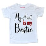 baby wish Birthday T-Shirt for Boy’s and Girl’s T-Shirt Toddler Boys Summer T-Shirts Short Sleeve Top Kids Clothes Baby Boy T-Shirts My Aunt is My Bestie