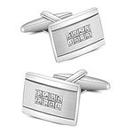 Mr.Van Swarovski Crystal Cufflinks Rectangle Cuff Links Set for Men Wedding Party