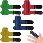 4PCS Finger Splint for Kids, Finger Splints Finger Brace Trigger Finger Splints for Injured Finger Protection Finger Correction Relief the Pain Sport Injuries (4 Colors)